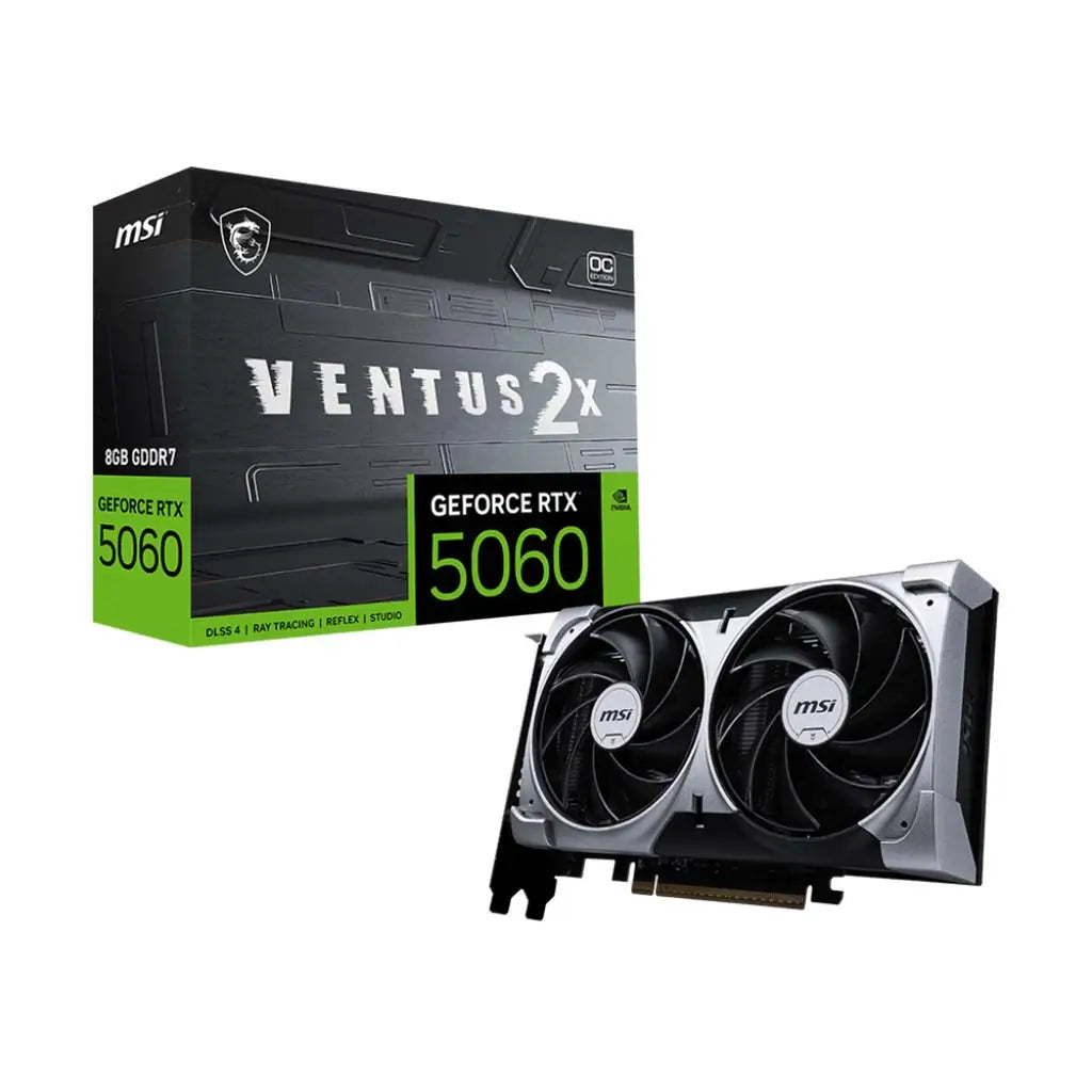 MSI GeForce RTX 5060 VENTUS 2X OC Graphics Card MSI GeForce RTX 5060 VENTUS 2X OC Graphics Card
